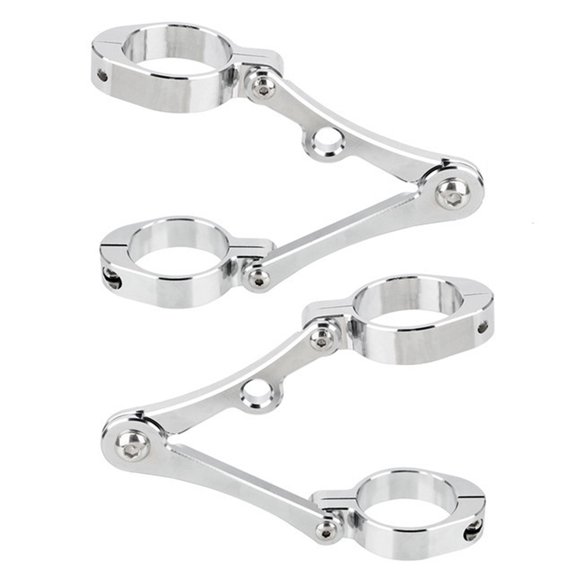 Mightlink 2Pcs Headlight Brackets Adjustable Aluminum Alloy 39-41mm Motorcycle Headlight Supports for Motor Bike