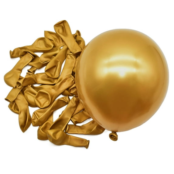 Mightlink 50Pcs 5 Inches Metallic Balloon Shiny Multi-colors Thicker Leakproof Anti-burst Scene Layout Tear-resistant Wedding Party Decor Latex Balloon for Indoor
