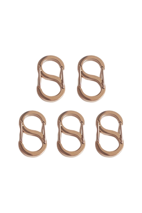 5Pcs S-type Double-ended Spring Buckle Secure Double Opening Design Necklace Shortener Bracelet Connector Jewelry Making Clasp