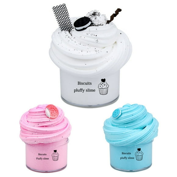 Mightlink 60ml Biscuit Slime Rebound Portable Display Mold Elastic Squeezing Toy for Nursery School