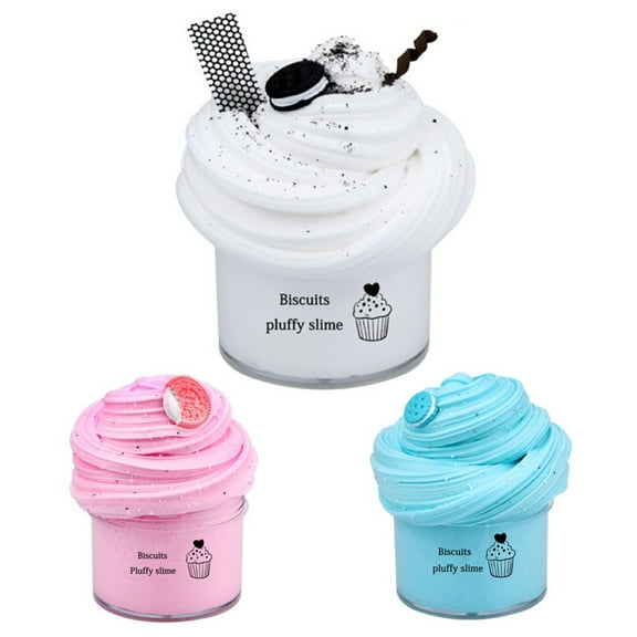 Mightlink 60ml Biscuit Slime Rebound Portable Display Mold Elastic Squeezing Toy for Nursery School