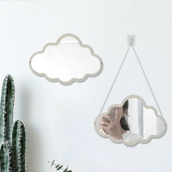 Mightlink Acrylic Wall Mirror Ornament Moon Butterfly Crown Shape Self Adhesive Room Decor