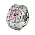 thumbnail image 1 of Mightlink Alloy Ring Watch Elastic Stainless Steel Band Square Dial Men Women Couple Watch Finger Ring Birthday Gift Fashion Accessories, 1 of 7