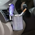 thumbnail image 1 of Mightlink Auto Car Ashtray, Portable with LED Light Ashtray, Smokeless Smoking Stand Cylinder Cup Holder, 1 of 8