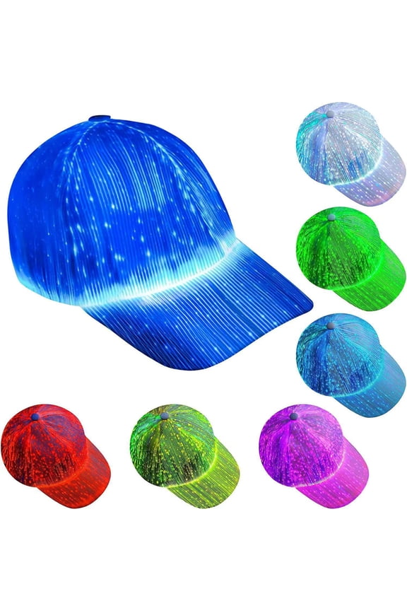 Baseball Hat Flash Glow LED Hat Light Up USB Rechargeable Luminous Hat for Halloween Party Disco Bar