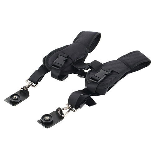 Mightlink Black Dual Shoulder Camera Neck Strap Quick Release for Digital SLR DSLR Camera