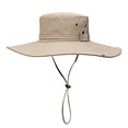 thumbnail image 1 of Mightlink Bucket Hat Wide Brim UV Protection Men Breathable Mesh Anti Scratch Cap for Fishing, 1 of 7