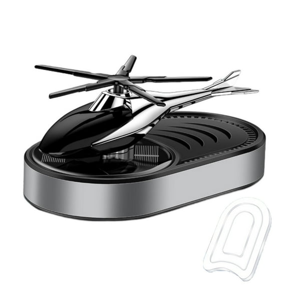 Mightlink Car Air Perfume Aircraft Design Light-sensitive Solar Energy Long-lasting Use Fragrant Car Ornament Rotary Solar Power Auto Car Rotate Aroma for Vehicle