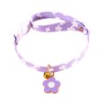 thumbnail image 1 of Mightlink Cat Collar Adjustable Quick Release Exquisite Pattern Wear Resistant Mini Bell Design Dress Up Cotton Polyester Friendly to Skin Floral Printing Pet Dog Cat Collar Pet Supplies, 1 of 7