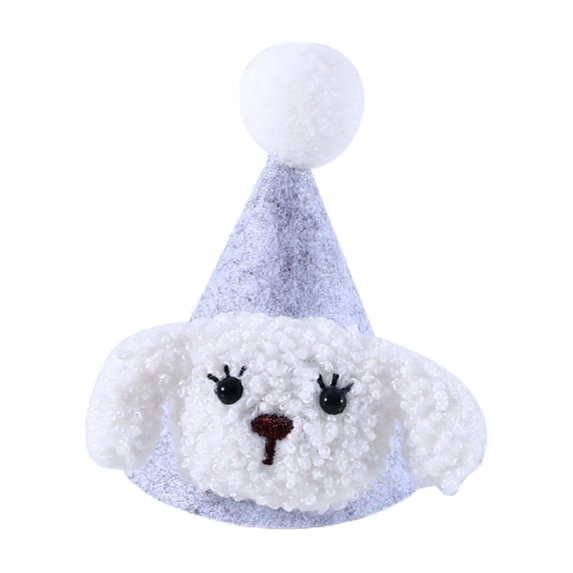 Mightlink Cat Headgear Adorable Appearance 3D Cartoon Ornament Easy-wearing Adjustable Non-Fading Dress Up Woolen Puppy Kitten Hat Cosplay Headwear Ornament Party