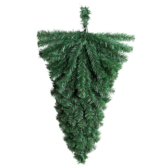 Mightlink Christmas Wreath Decorative PVC Artificial Upside Down Xmas Tree Home Decor for Dorm