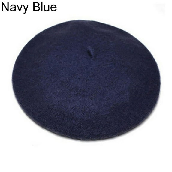 Mightlink Classic Solid Color Winter French Style Beret Artist Hat Casual Women Cap Gift