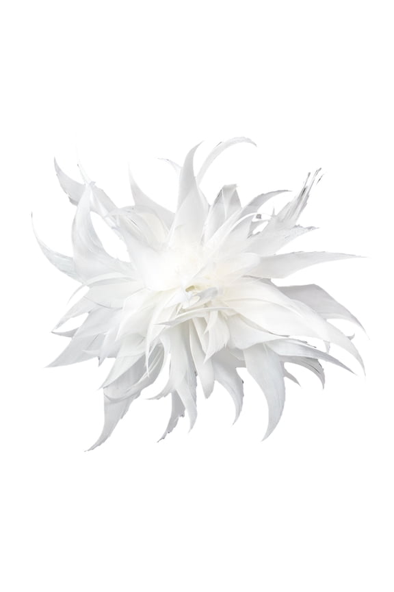 Cloth Feather Flower Brooch Decorative Clothing Pin Suit Lapel Shawl Scarf Badge Women Wedding Party Accessories