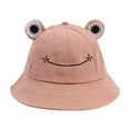 thumbnail image 1 of Mightlink Cute Frog Design Sun Fisherman Hat Children Adults Outdoor Bucket Cap, 1 of 7