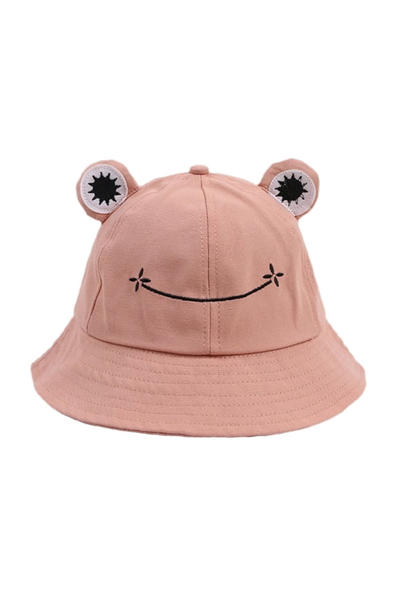 Cute Frog Design Sun Fisherman Hat Children Adults Outdoor Bucket Cap