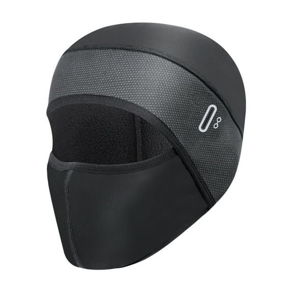 Mightlink Cycling Face Hood Thicken Plush Wind Resistant Cold-proof Lock Temperature Keep Warm Elastic Waterproof Motorcycle Hat for Outdoor Winter Sports