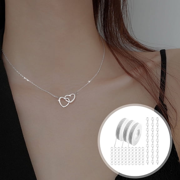 Mightlink DIY Jewelry Making Chain,Durable Stainless Steel Necklace Chains with Lobster Clasps And Rings