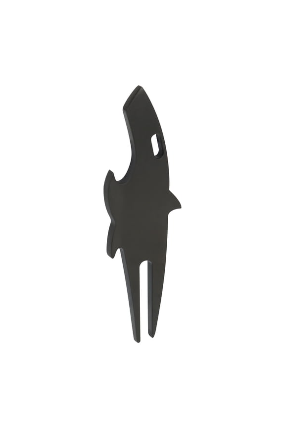 Divot Tool Fine Workmanship Rustproof Electroplating Shark Shape Wear Resistant Repair Golf Green Unfading Multi Purpose Golf Divot Repair Tool for Golf Course