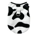 thumbnail image 1 of Mightlink Dog Pullover Round Neck Sleeveless Milk Cow Pattern Pet Dog Cat Double-sided Coral Fleece Clothes for Outdoor, 1 of 6