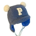 thumbnail image 1 of Mightlink Earflap Hat Pompoms Letter Embroidery Lace-Up with Rope Cute Ears Protection Soft Autumn Winter Girls Boys Trapper Ski Cap for Outdoor, 1 of 7