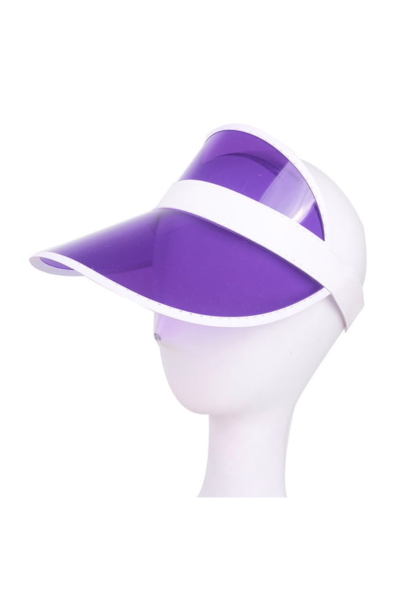 Fashion Summer Outdoor Sports Sun Protection Cap Unisex Clear Plastic Visor Hat
