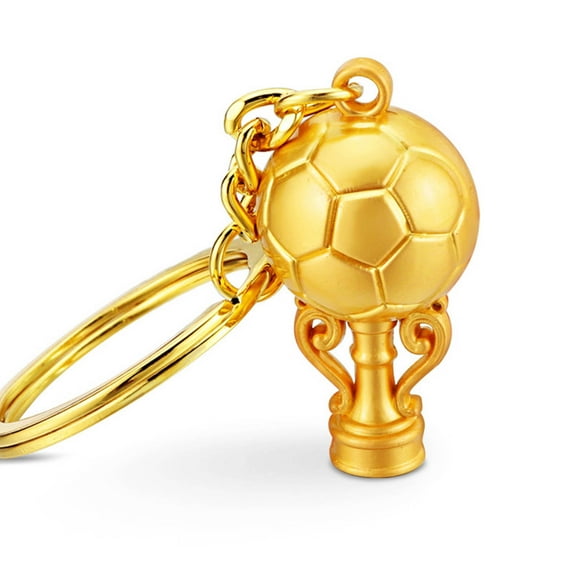 Mightlink Football Keychain Three-dimensional Exquisite Workmanship Electroplating Football Fans Accessory Metal Texture Decorate Polishing Country Soccer Club Fans Key Chain for Men