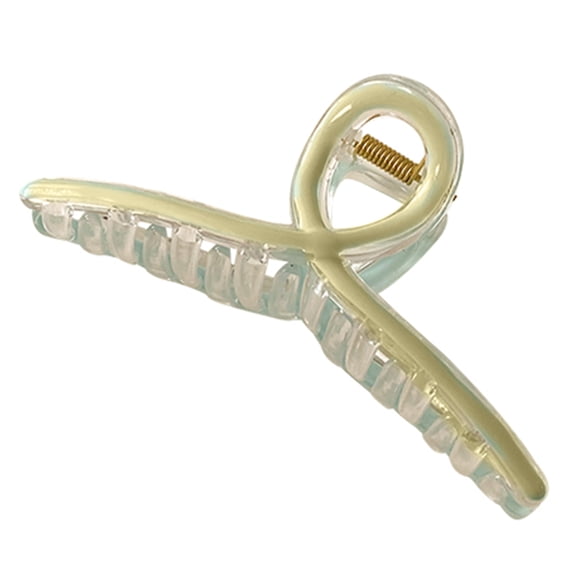 Mightlink Hair Claw Clip Solid Color Elegant Acrylic Clamp Non-slip Styling Tool Hair Fixer Headwear Shark Clip Women Half Bun Hairpin Hair Accessories