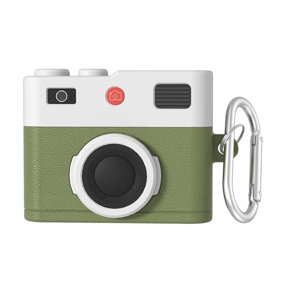 Mightlink Headphone Case Protective Cover Shockproof Impact Resistant Retro 3D Camera Protective Silicone Skin Cover for AirPods 4