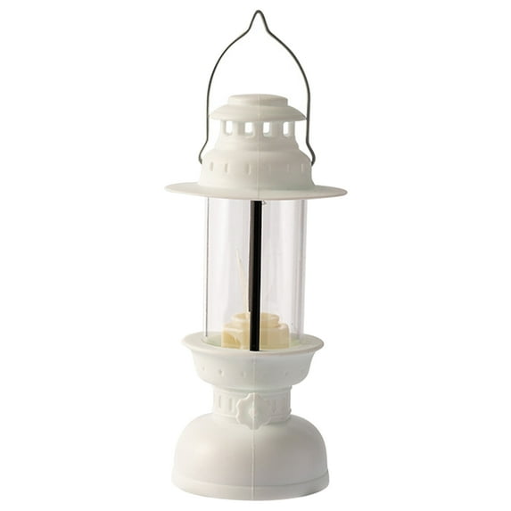 Mightlink LED Lamp Energy Saving Retro Style Glare Free Hanging Loop Design Easy to Hang Decorative Plastic Romantic Mini Desktop LED Candle Lantern Decor for Home