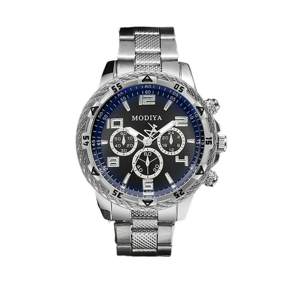 Mightlink Men Dress Watch Stainless Steel Strap Round Dial Luxury Male Business Quartz Wrist Watch Fashion Jewelry Birthday Gift