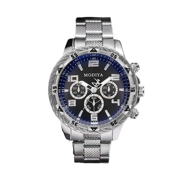 Mightlink Men Dress Watch Stainless Steel Strap Round Dial Luxury Male Business Quartz Wrist Watch Fashion Jewelry Birthday Gift
