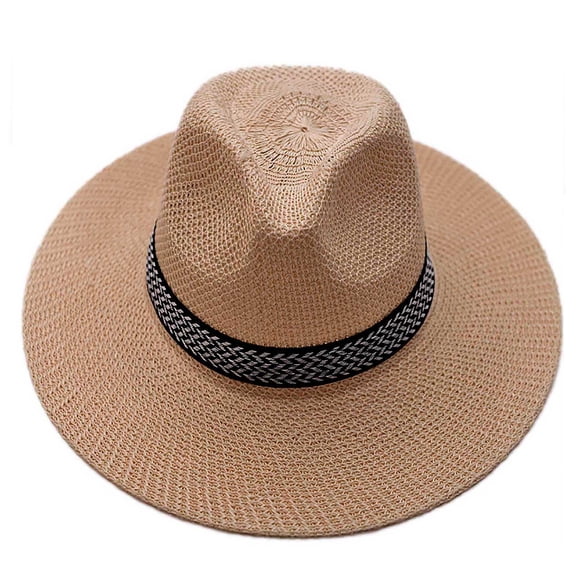 Mightlink Men Sun Hat Wide Brim Sunscreen Washable Friendly to Skin Beach Hat for Summer