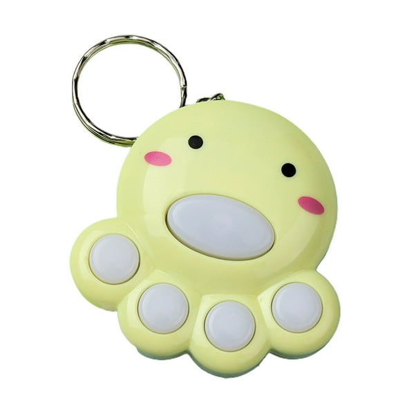 Mightlink Mini Fidget Toy Lovely Portable Funny Cat Paw Push Fidget Game Keychain for Children - 1PC