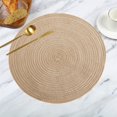 thumbnail image 1 of Mightlink Modern Round Placemat Non-slip Heat Insulation Table Protection Decoration Pad Coaster Kitchen Supplies, 1 of 7
