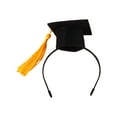 thumbnail image 1 of Mightlink Pet Graduation Cap Tassel Design Super Soft Easy-wearing Friendly to Skin Ultra-Light Dress Up Felt Cat Graduation Headdress Hair Hoop Collar Ornament Pet Supplies, 1 of 6