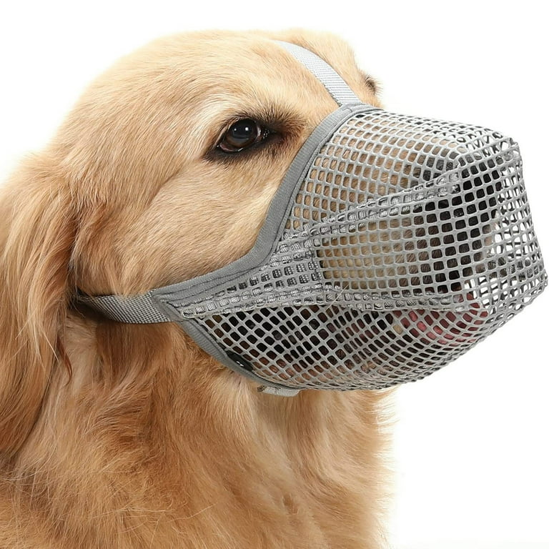 Mightlink Pet Mouth Cover Elasticity Adjustable Mesh Puppy Muzzle Pet Face Protector for Outdoor Walmart