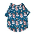 thumbnail image 1 of Mightlink Pet T-shirt Washable Print Comfortable Durable Soft Dress Up Polyester Christmas Elements Dog Sweater for Winter, 1 of 7