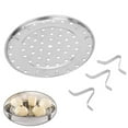 thumbnail image 1 of Mightlink Round Stainless Steel Steamer Rack, 8.5" Diameter Steaming Rack Stand, Canner Racks, Steamer Insert Stock Pot Steaming Tray, Pressure Cooker Cooking, 1PC, 1 of 8