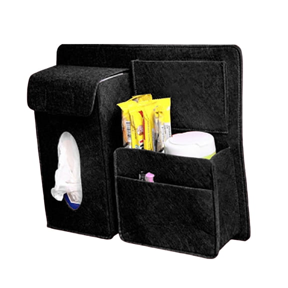 Mightlink Seat Storage Pocket Multi-Pocket Tissue Box Design Space-saving Multifunctional Large Space Interior Organizer Dust-proof Universal Car Backseat Storage Organizer for Automobile