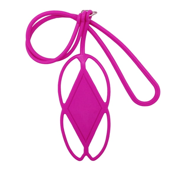 Mightlink Silicone Strap High Elasticity Wear-resistant Strong Load Bearing Free Your Hands Cover Protective Portable Silicone Phone Lanyard Neck Strap Phone Accessory