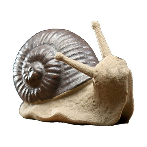 Mightlink Snail Bonsai Figurine Innovative Compact Creative Vivid Wide Application Gift Ceramics Small Snail Bonsai Ornaments for Flower Pot