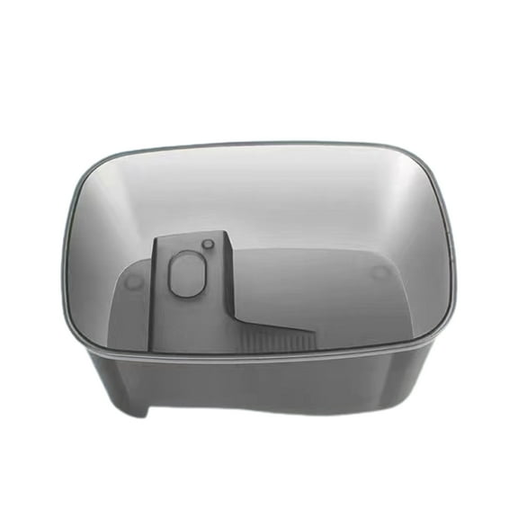 Mightlink Stable Reptile Feeding Box with Basking Platform High Transparency Turtle Breeding Box with Rest Diving Crawling Incubation Area Aquarium Supplies