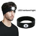 thumbnail image 1 of Mightlink Sweat Headband High Brightness Detachable Light 3 Light-Modes Long Endurance Non-Slip Illumination Breathable Sports Headband with LED Light for Outdoor, 1 of 7