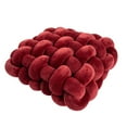 thumbnail image 1 of Mightlink Throw Pillow Soft Touch Comfortable Woven Plush Living Room Sofa Knot Design Cushion Home Decor for Daily Life, 1 of 7