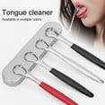 thumbnail image 1 of Mightlink Tongue Scraper Anti-slip Handle Groove Top Double-Sided Cleaning Easy Operating Tongue Cleaning Brush Tools for Unisex, 1 of 8