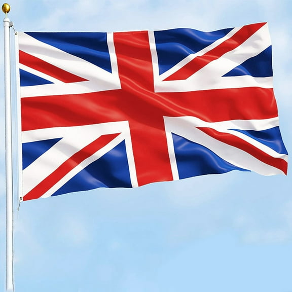 Mightlink UK Flag 3x5FT the United Kingdom British National Flags Long Lasting Vibrant Color for Patriotic Outdoor Indoor Decor