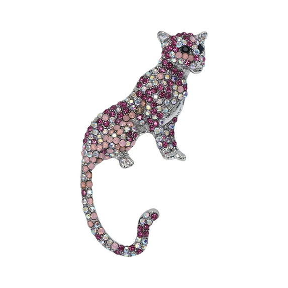 Mightlink Unisex Brooch Realistic Cheetah Shape Anti-slip Bag Coat Collar Hat Scarf Decoration Clothes Pin Party Prom Garment Jewelry