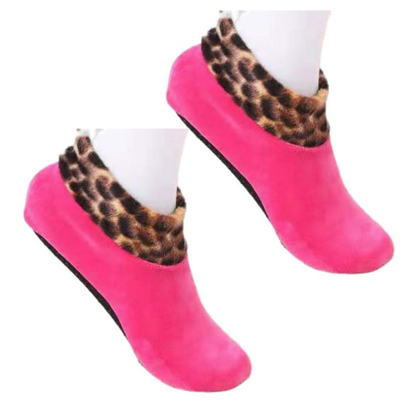 Mightlink Winter Short Socks Thick Cozy Wear Short Tube Non-slip Foot Cover Keep Warm Soft Women Men Coral Fleece Socks for Indoor Outdoor