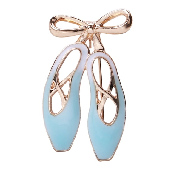 Mightlink Women Brooch Elegant Ballet Shoe Shape Clothing Brooch Jewelry Accessories for Hat Scarf Dress Coat Decor