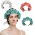 thumbnail image 1 of Mightlink Women Headband Imitation Rose Flower Headband,Flower Decor Retro Crown Headband Women Headpiece Hair Hoop Decor 2Pcs, 1 of 8